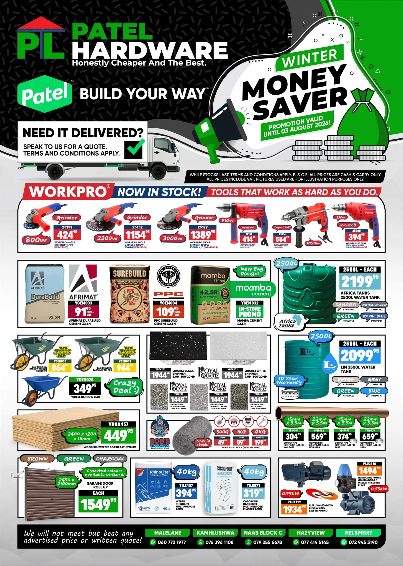 Patel Nelspruit & Hardware - Winter Money Saver Promotion July 2026 (Web Export_Page 1