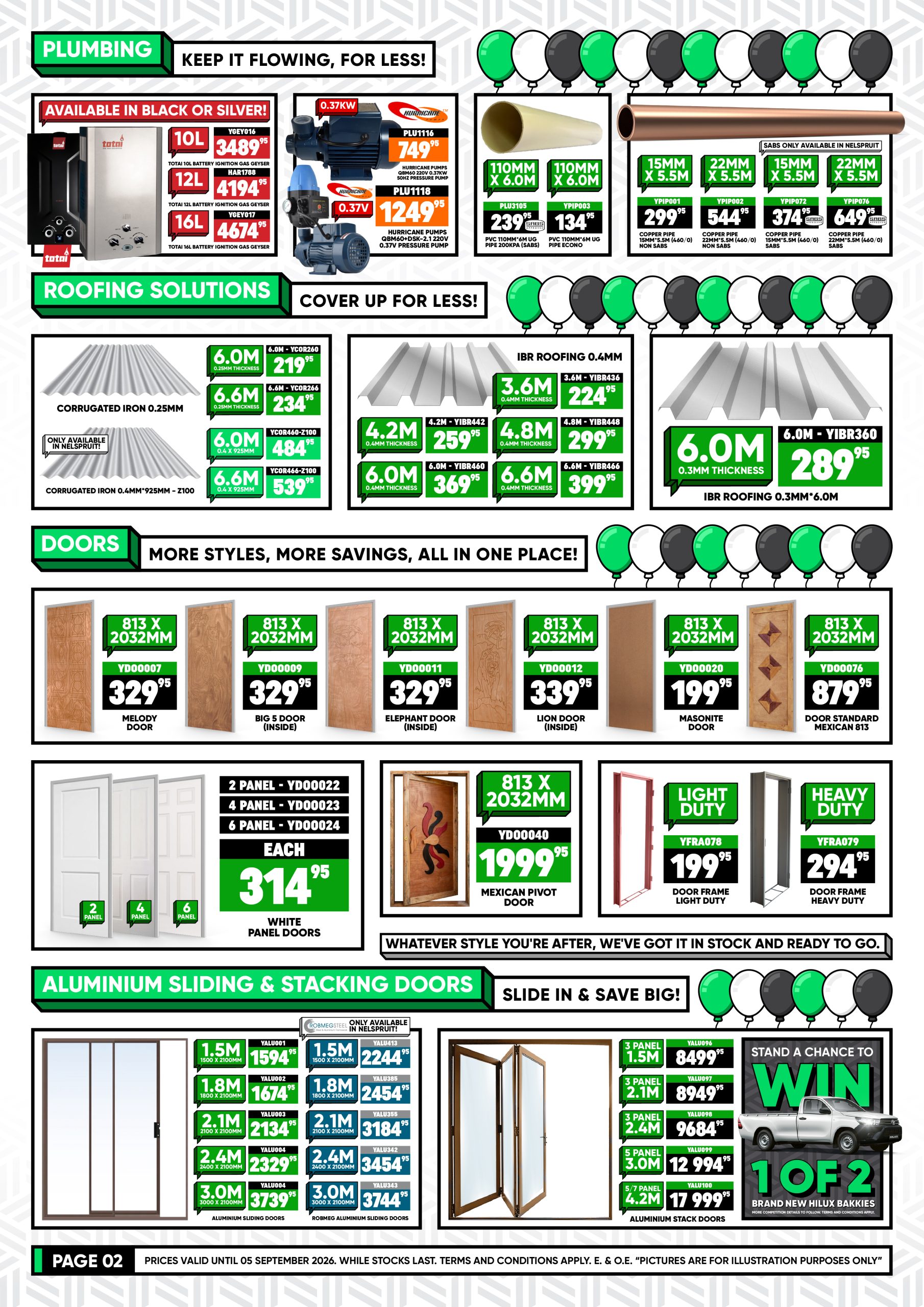 Patel Nelspruit & Hardware - Birthday Promo - August 2026_Page 2